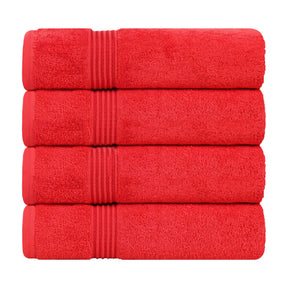 Heritage Egyptian Cotton Plush Absorbent Luxury Bath Towel Set of 4