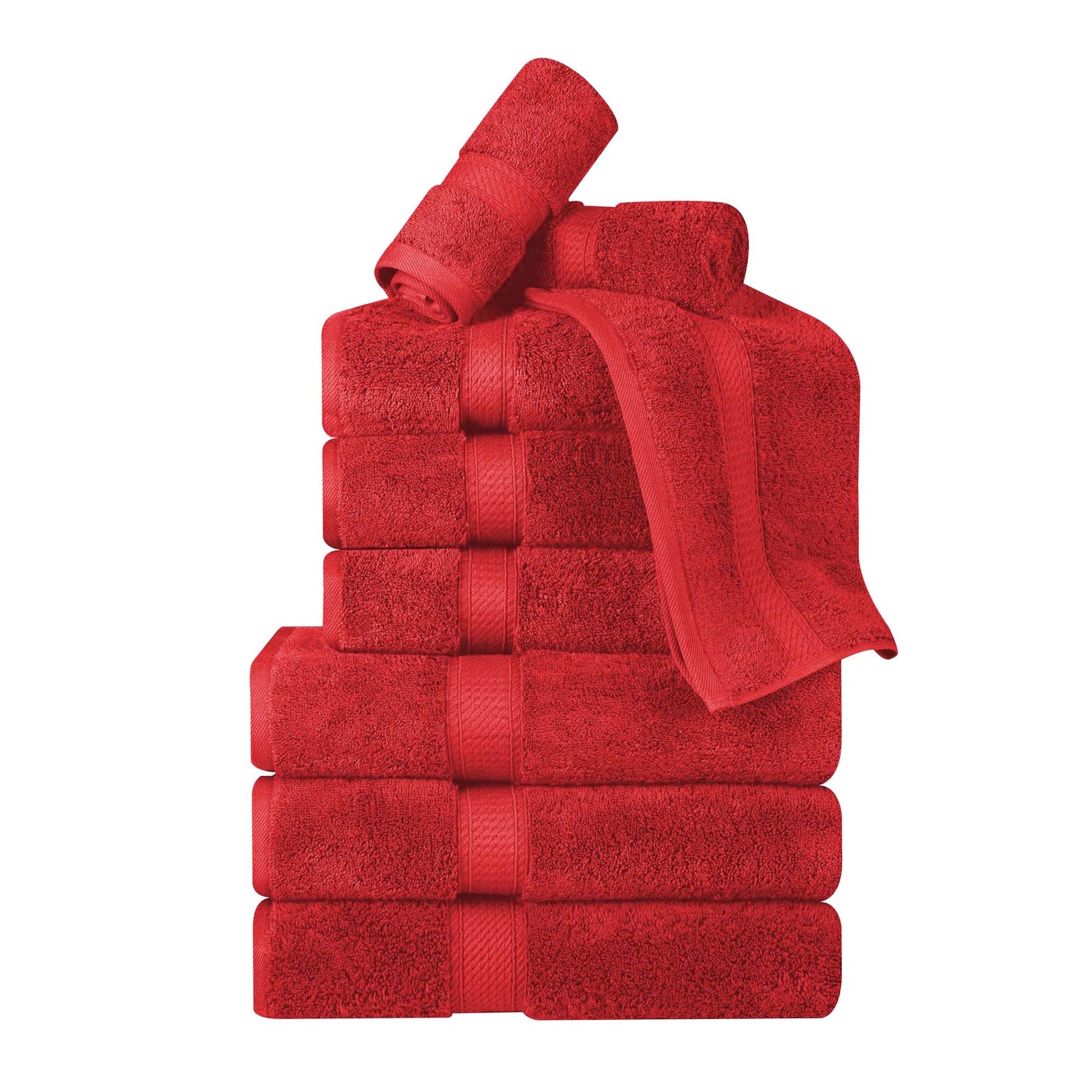 Madison Egyptian Cotton Pile Plush Heavyweight 9 Piece Towel Set