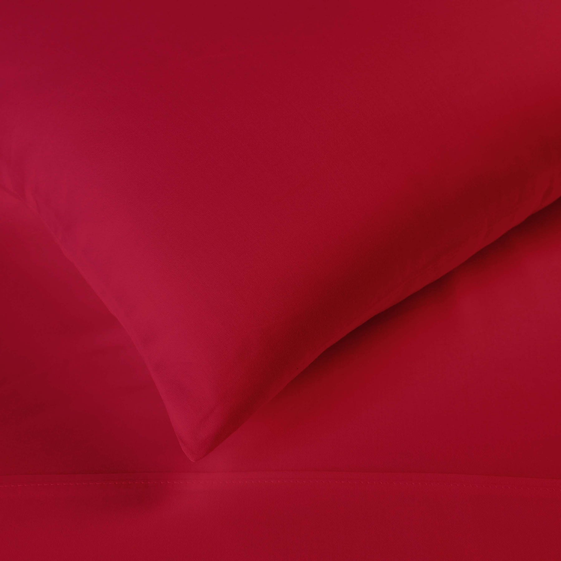 Egyptian Cotton 300 Thread Count Solid Deep Pocket Bed Sheet Set - Red