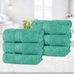 Atlas Cotton Plush Absorbent Heavyweight Luxury Hand Towel Set of 6 - Hand Towel Set by Superior