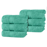 Atlas Cotton Plush Absorbent Heavyweight Luxury Hand Towel Set of 6 - Hand Towel Set by Superior