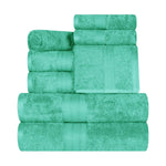 Atlas Cotton Plush Absorbent Heavyweight 8 Piece Towel Set - Towel Set by Superior