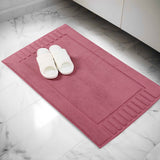 Leo Cotton Solid Modern Absorbent Heavy Washable Bath Mat Set of 2 - Bath Mats by Superior