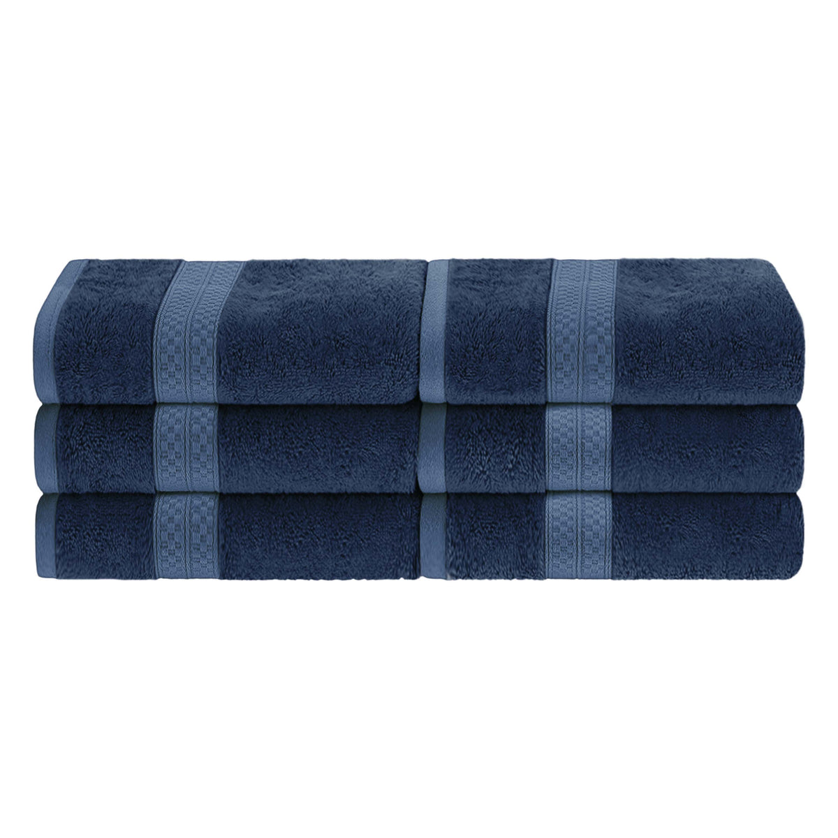 Rayon from Bamboo Ultra-Plush Heavyweight 6 Piece Hand Towel Set - RoyalBlue