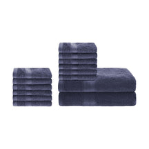 Ultra-Soft Rayon from Bamboo Cotton Blend Bath and Face Towel Set - RoyalBlue