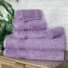 Heritage Egyptian Cotton Plush Absorbent Luxury 6 Piece Towel Set