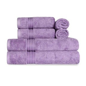 Heritage Egyptian Cotton Plush Absorbent Luxury 6 Piece Towel Set