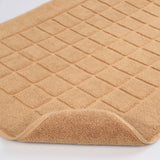 Nora Cotton Solid Absorbent Thick Checkered Washable Bath Mat Set of 2 - Bath Mats by Superior