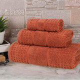 Napa Zero Twist Cotton Solid Waffle Honeycomb 3 Piece Towel Set - Towel Set by Superior