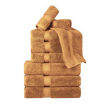 Madison Egyptian Cotton Pile Plush Heavyweight 9 Piece Towel Set - Towel Set by Superior