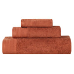 Honeycomb Textured Waffle Border Cotton 3 Piece Towel Set - Towel Set by Superior