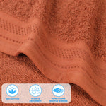 Honeycomb Textured Waffle Border Cotton 12 Piece Towel Set - Towel Set by Superior