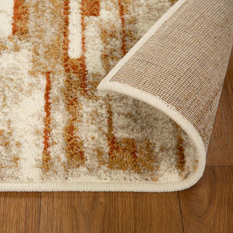 Culver Abstract Graphic Design Indoor Area Rugs or Runner Rug - Rust