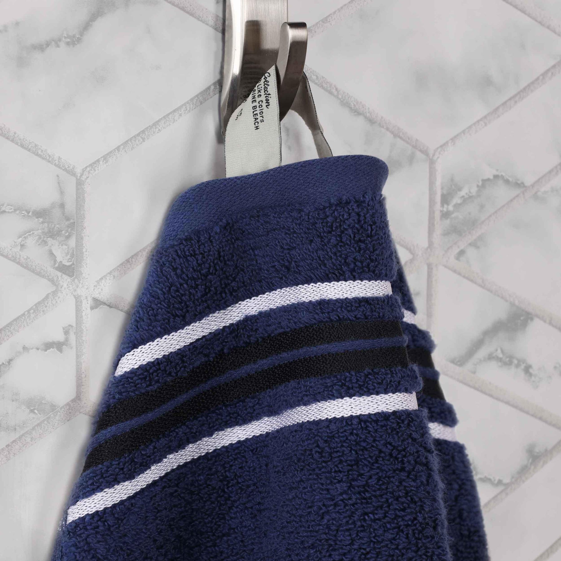 Sadie Zero Twist Cotton Floral Solid and Jacquard Bath Towel Set of 4 - Bath Towel by Superior - Superior 