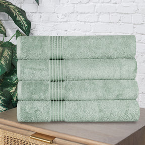 Heritage Egyptian Cotton Plush Absorbent Luxury Bath Towel Set of 4