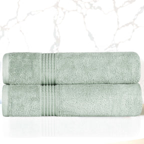 Heritage Egyptian Cotton Plush Absorbent Luxury Bath Towel Set of 2