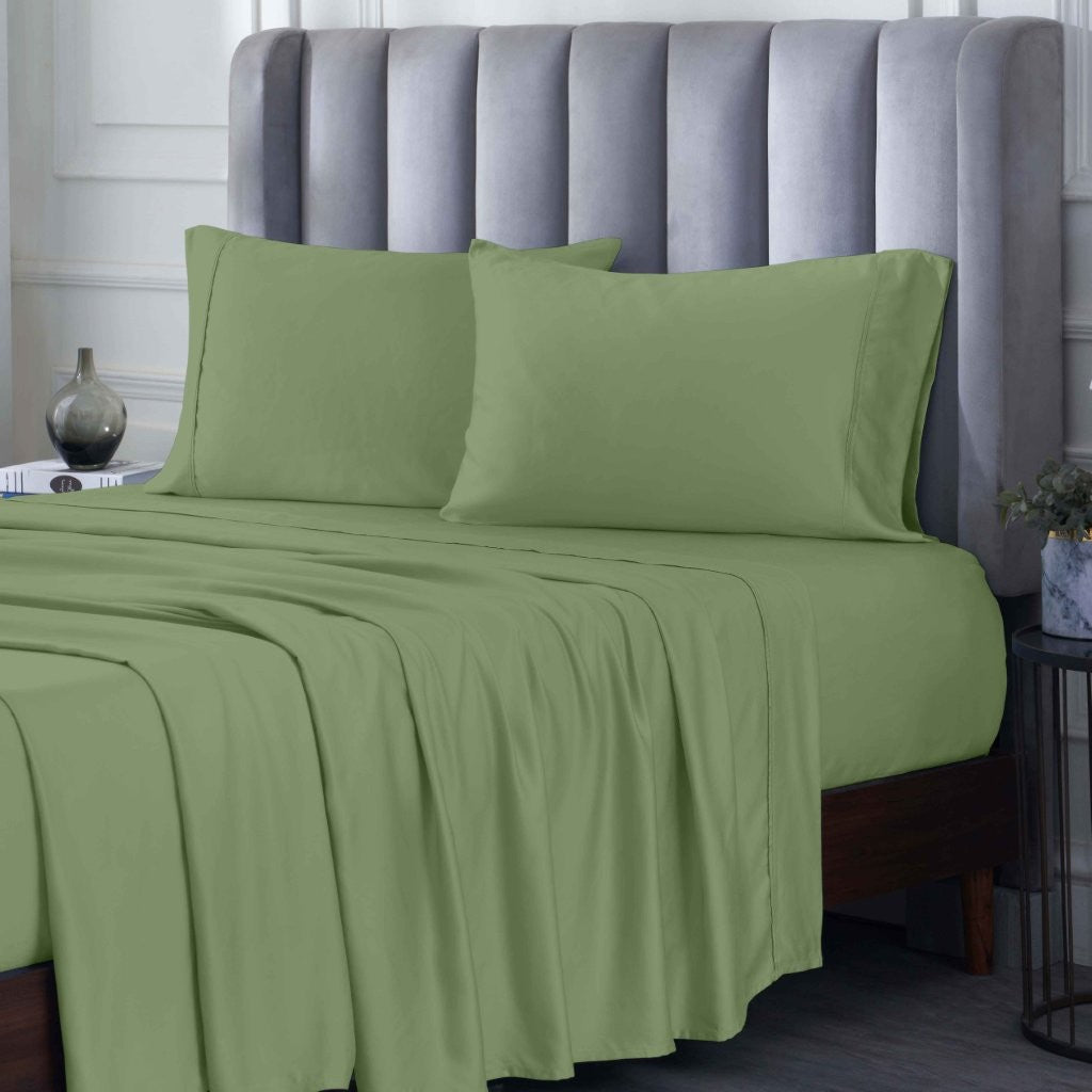 Rayon From Bamboo 300 Thread Count Solid Deep Pocket Sheet Set