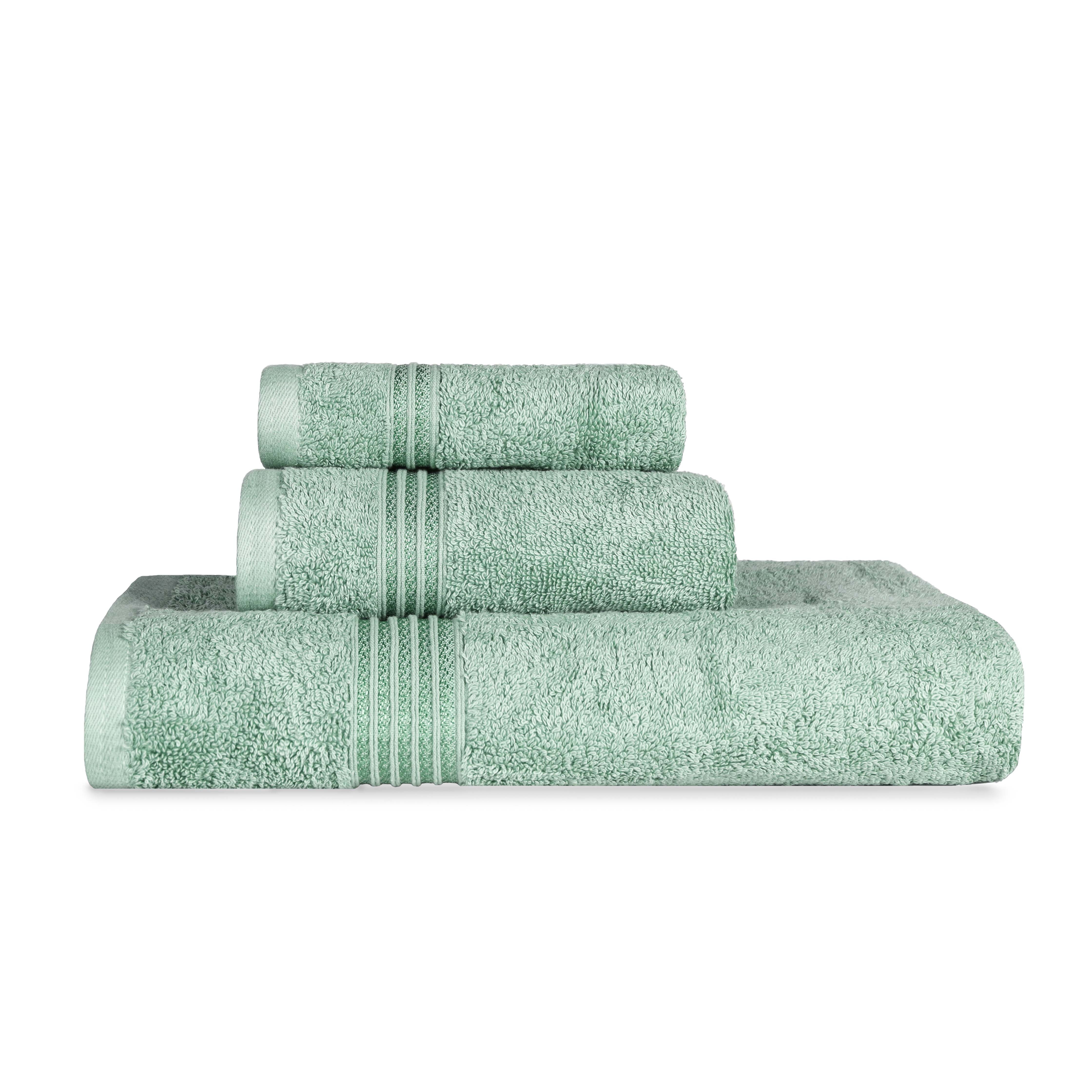 Heritage Egyptian Cotton Plush 3 Piece Absorbent Luxury Towel Set - Towel Set by Superior