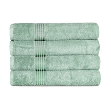 Heritage Egyptian Cotton Plush Absorbent Luxury Bath Towel Set of 4