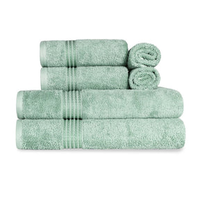 Heritage Egyptian Cotton Plush Absorbent Luxury 6 Piece Towel Set