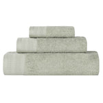 Honeycomb Textured Waffle Border Cotton 3 Piece Towel Set - Towel Set by Superior