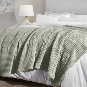 Mai Waffle Weave Honeycomb Soft Textured Cotton Blanket