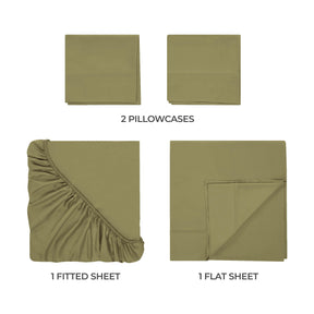 Egyptian Cotton 300 Thread Count Solid Deep Pocket Sheet Set - Sheet Set by Superior - Superior 