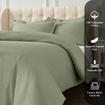 1200 Thread Count Egyptian Solid Cotton Duvet Cover Set - Duvet Cover Set by Superior