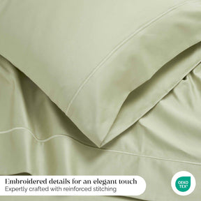 Egyptian Cotton 1500 Thread Count Marrow Stitch Hem Bed Sheet Set