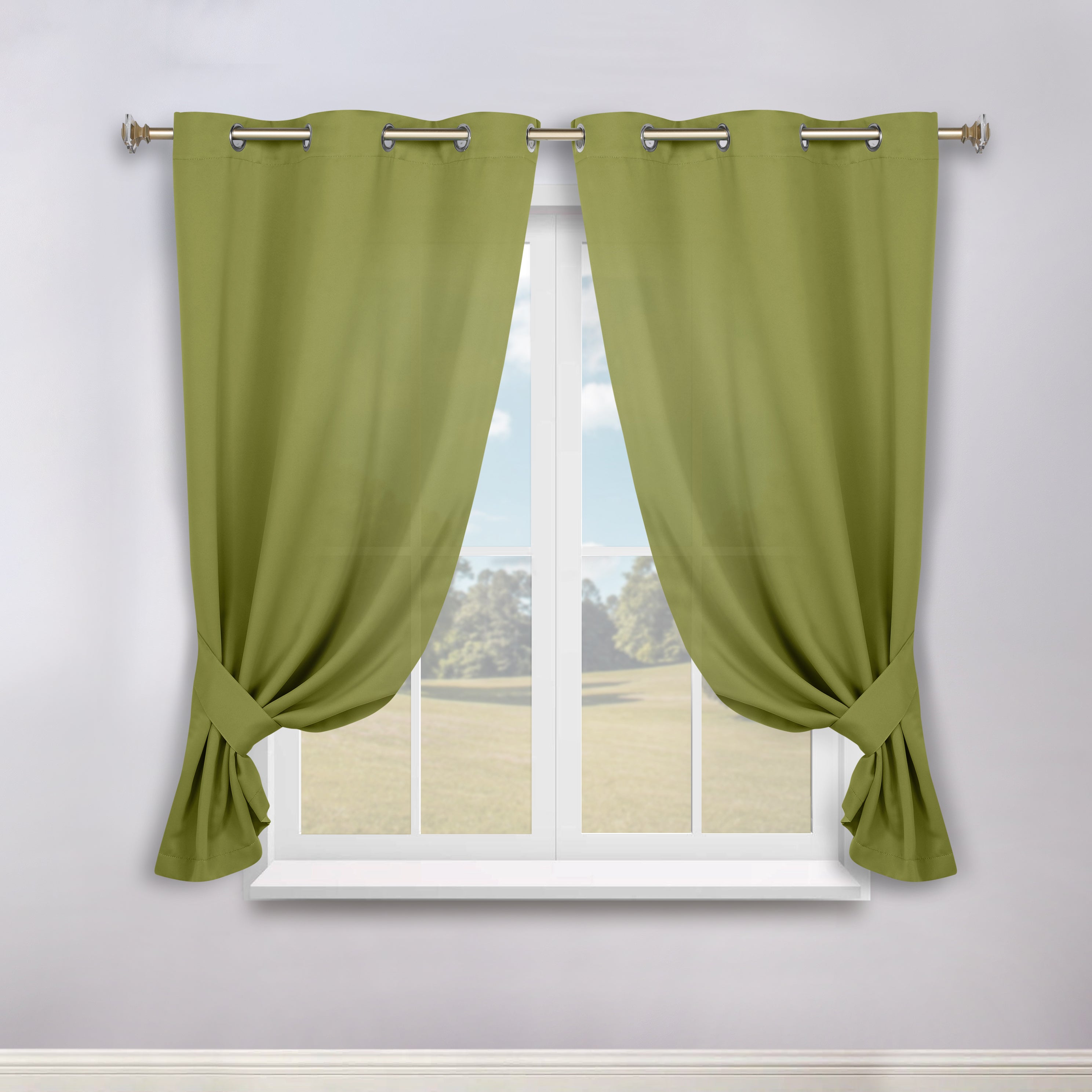 Classic Modern Solid Room Darkening Blackout Curtain Panels, Set of 2 - Blackout Curtains by Superior