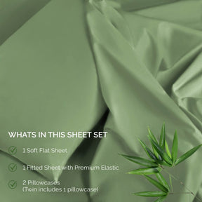 Rayon From Bamboo 300 Thread Count Solid Deep Pocket Sheet Set