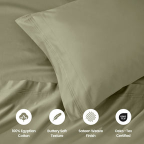 Egyptian Cotton 1000 Thread Count Eco-Friendly Solid Sheet Set