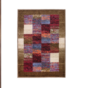 Lockwood Color Block Non-Slip Washable Indoor Area Rug or Runner - Rugs by Superior - Superior 