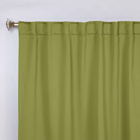 Solid Room Darkening Blackout Curtain Panels, Back Tabs, Set of 2