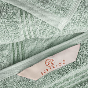 Egyptian Cotton Highly Absorbent Solid 9 Piece Ultra Soft Towel Set - Sage