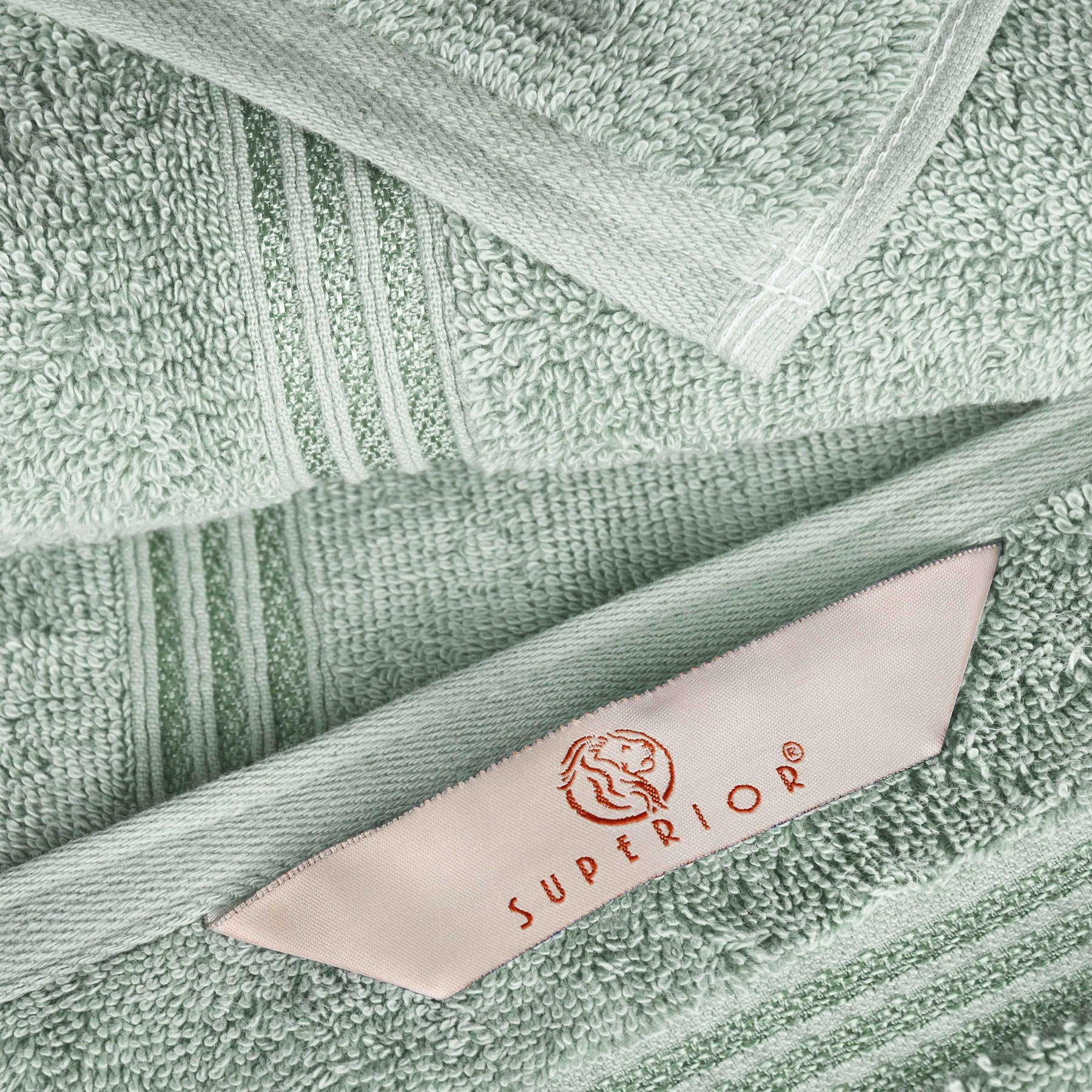 Egyptian Cotton Highly Absorbent Solid 4 Piece Bath Towel Set - Sage