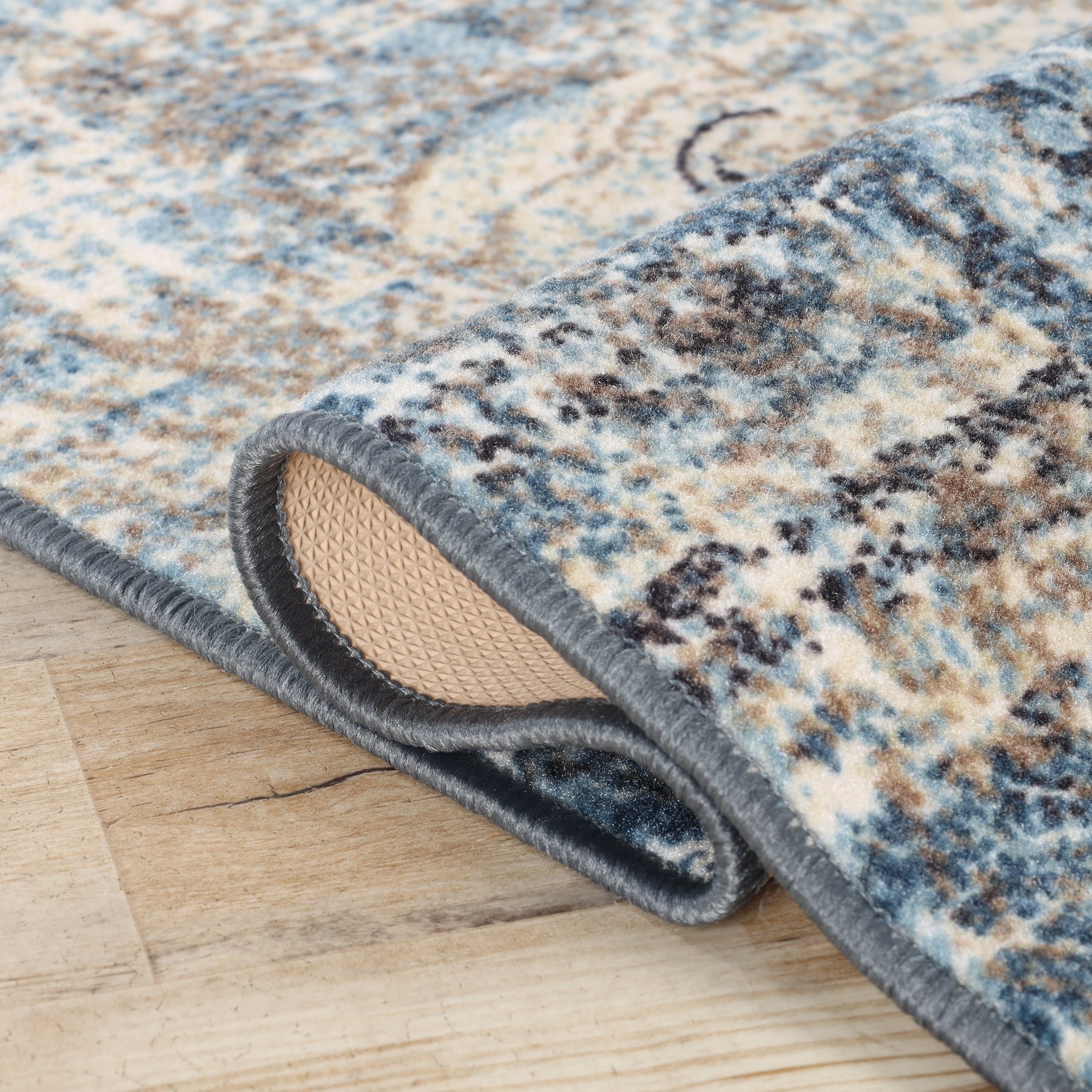 Salford Modern Medallion Non-Slip Indoor Area Rugs or Runner Rug