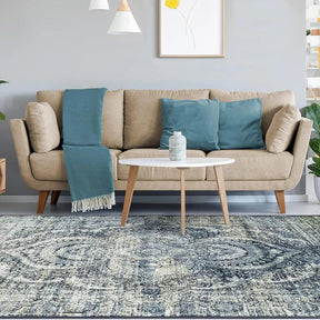 Salford Modern Medallion Non-Slip Indoor Area Rug or Runner - by Superior - Superior 