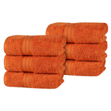 Atlas Cotton Plush Absorbent Heavyweight Luxury Hand Towel Set of 6 - Hand Towel Set by Superior