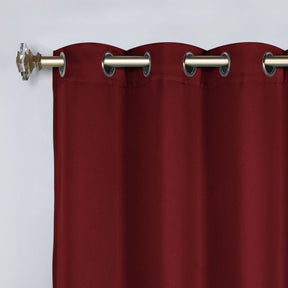 Classic Modern Solid Room Darkening Blackout Curtain Panels, Set of 2 - Sangaria