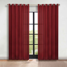 Classic Modern Solid Room Darkening Blackout Curtain Panels, Set of 2 - Sangaria