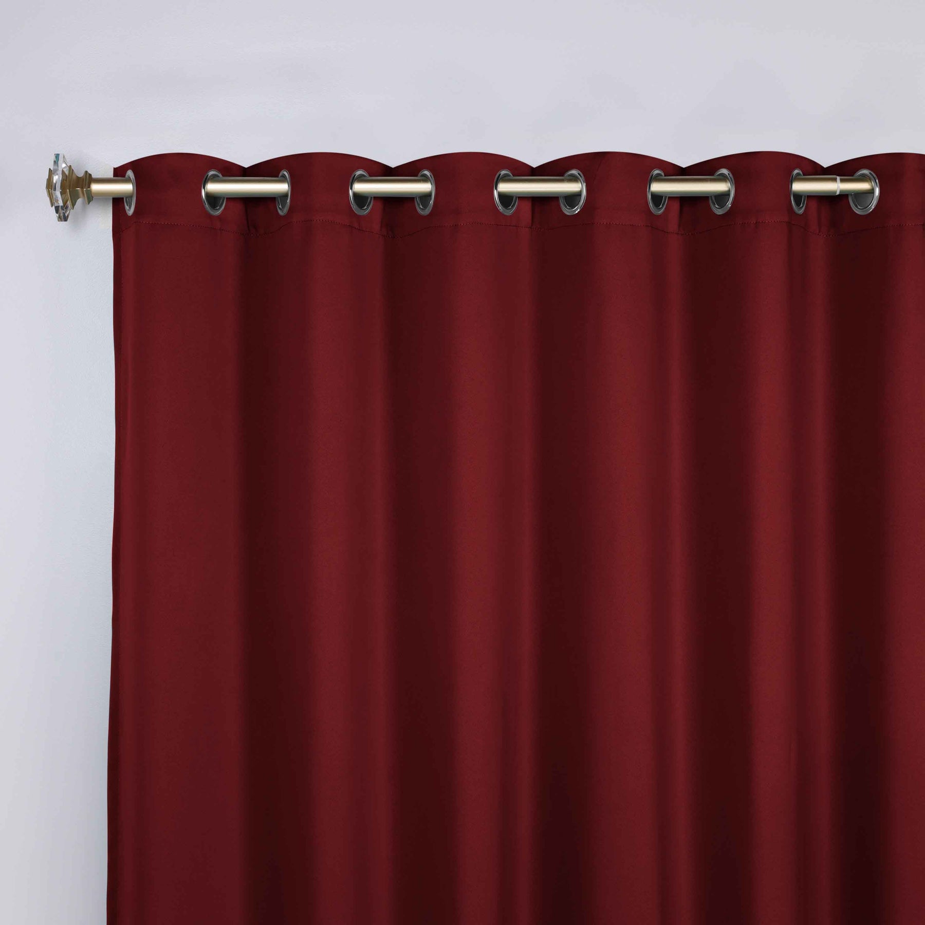 Classic Modern Solid Room Darkening Blackout Curtain Panels, Set of 2 - Sangaria