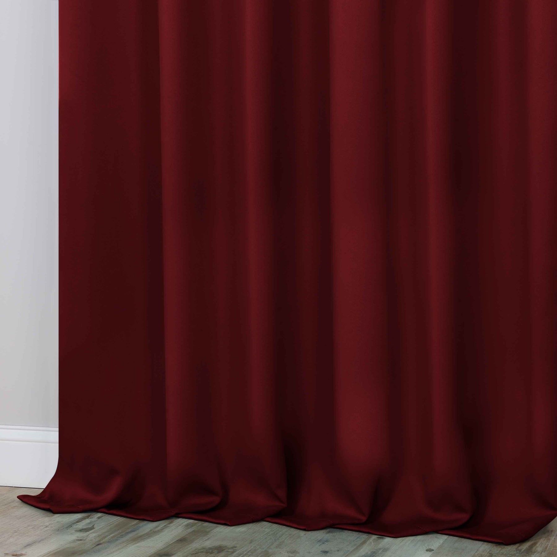 Classic Modern Solid Room Darkening Blackout Curtain Panels, Set of 2 - Sangaria