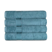 Heritage Egyptian Cotton Plush Absorbent Luxury Bath Towel Set of 4