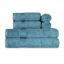 Heritage Egyptian Cotton Plush Absorbent Luxury 6 Piece Towel Set