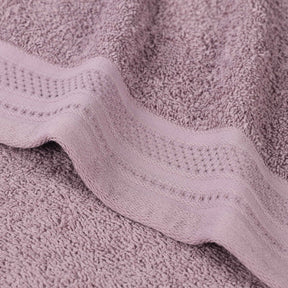 Honeycomb Textured Waffle Border Cotton Face Towels, Set of 6