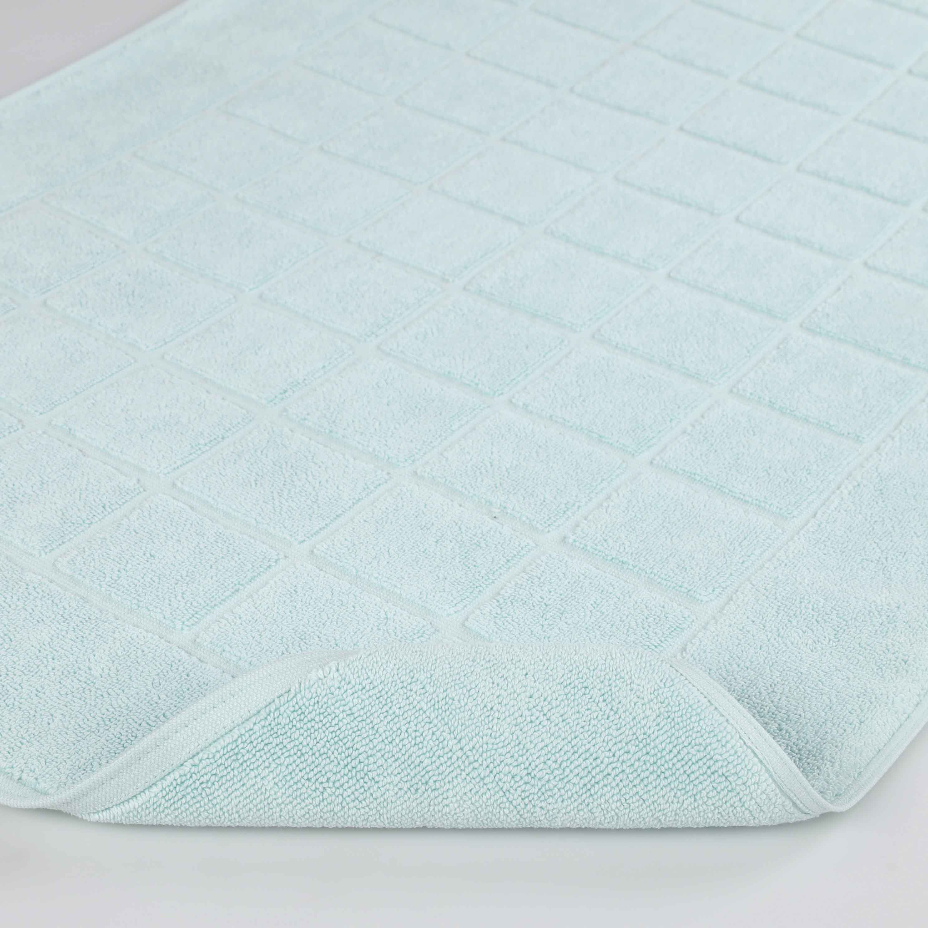 Nora Cotton Solid Absorbent Thick Checkered Washable Bath Mat Set of 2 - Bath Mats by Superior