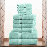 Madison Egyptian Cotton Pile Plush Heavyweight 10 Piece Towel Set - Towel Set by Superior