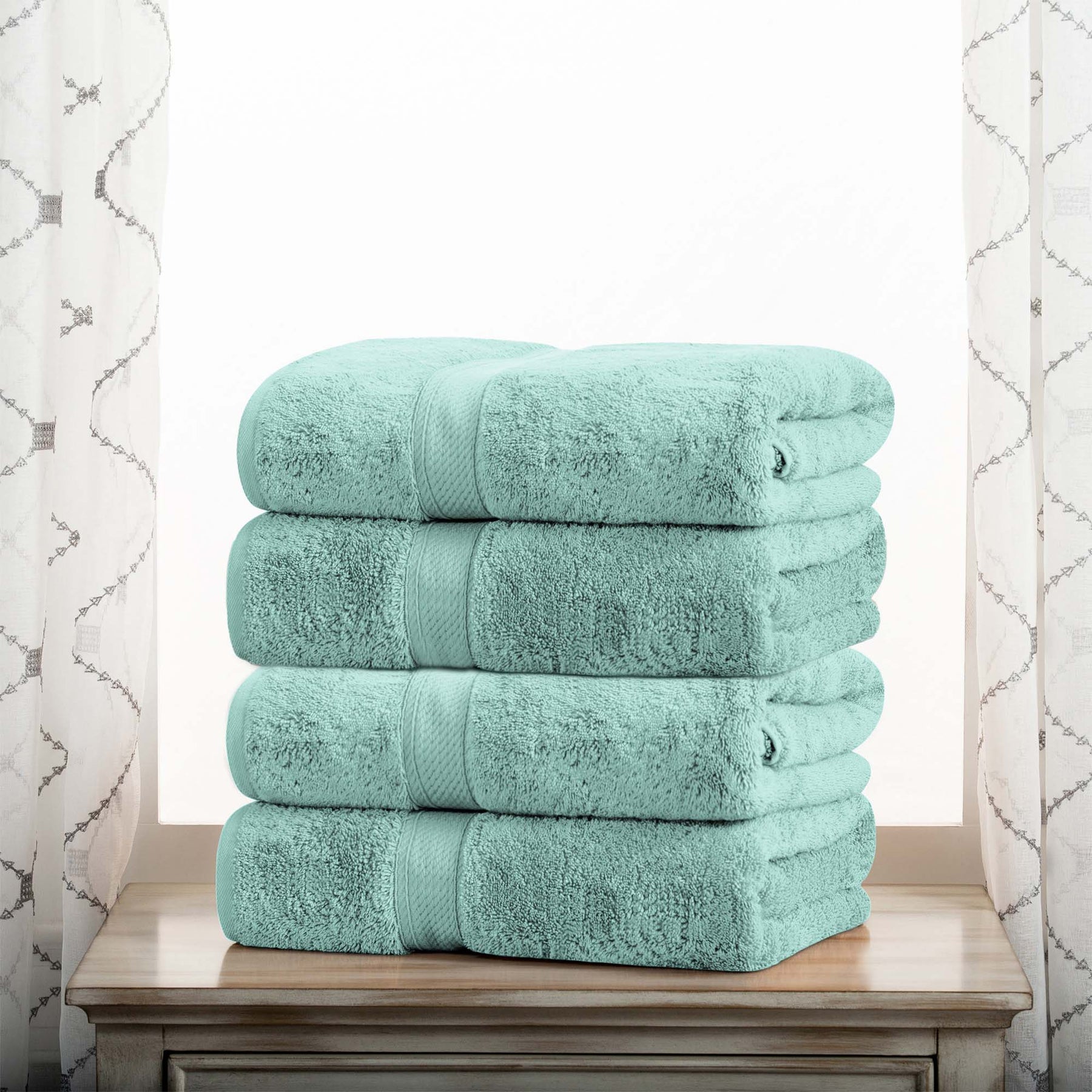 Madison Egyptian Cotton Pile Heavyweight 4 Piece Bath Towel Set