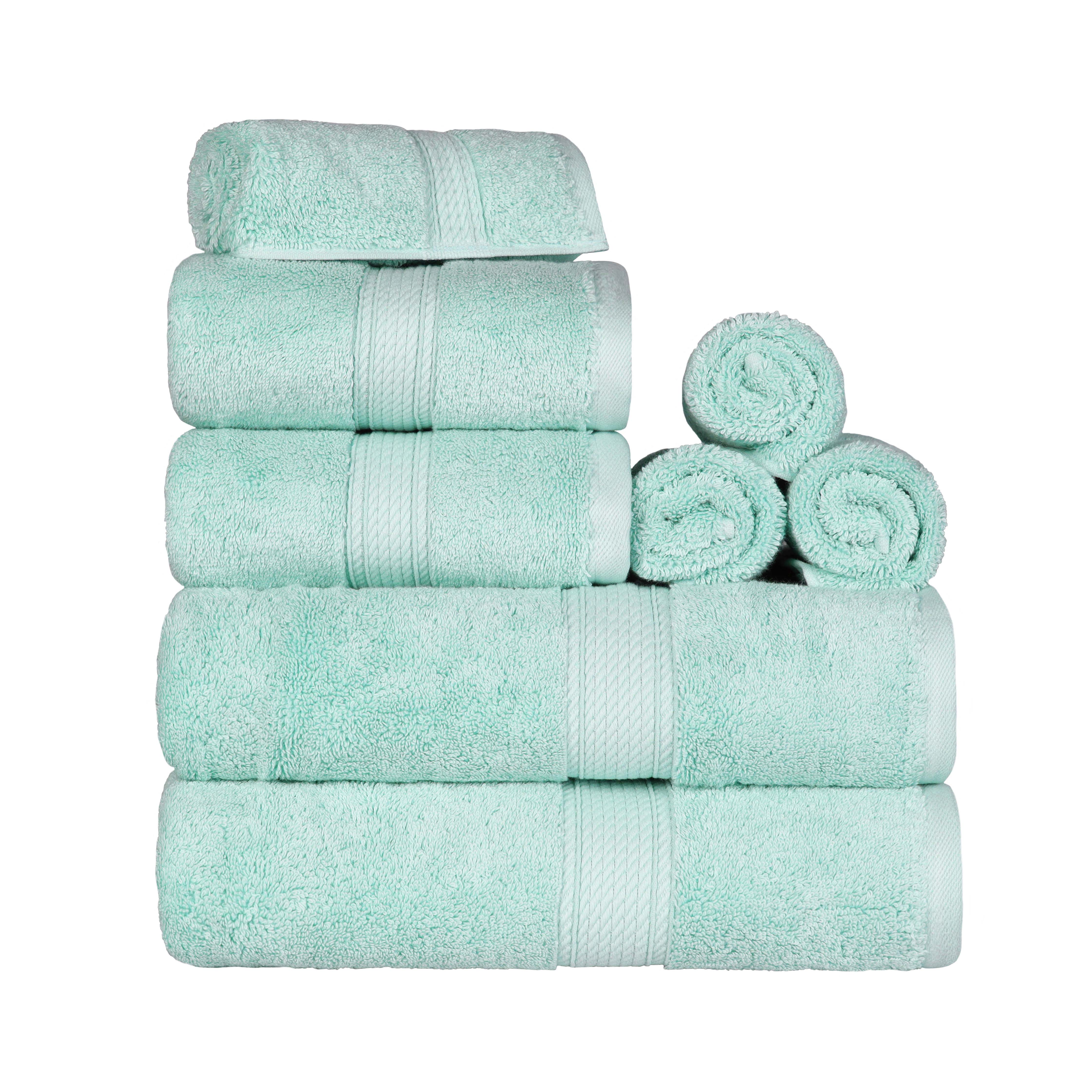 Madison Egyptian Cotton Pile Plush Heavyweight 8 Piece Towel Set - Towel Set by Superior